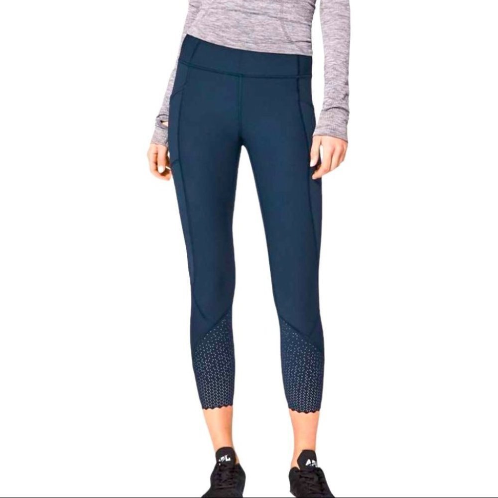 𝅺Lululemon Tight Stuff Tights II *25" Navy Womens 2